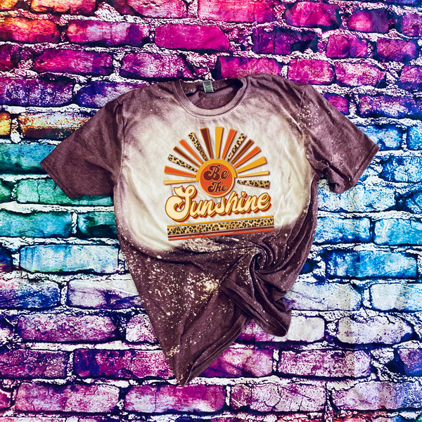 Retro Vintage Be The Sunshine Bleached T-Shirt
