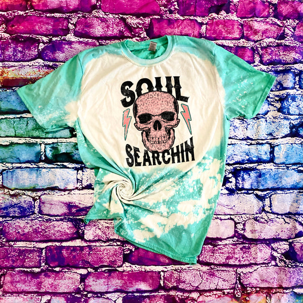 Retro Vintage Soul Searchin' Bleached T-Shirt