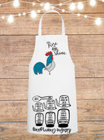 Rise And Shine Rooster Cheat Sheet Apron