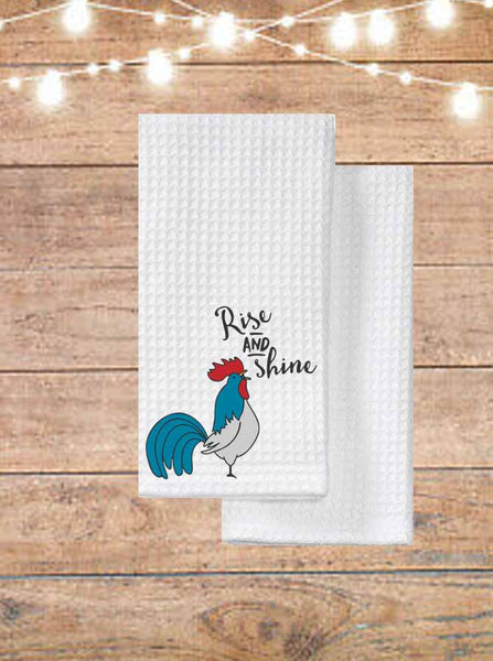 Rise And Shine Rooster Kitchen Towel