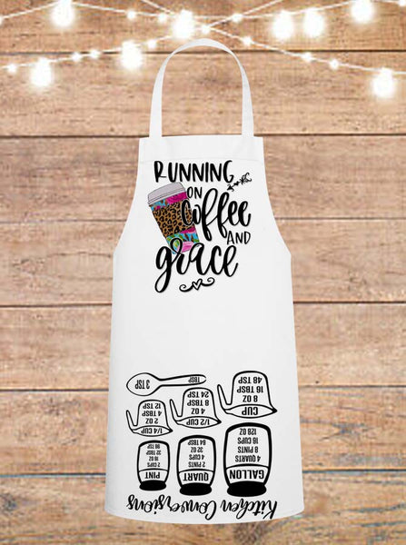 Running On Coffee And Grace Cheat Sheet Apron