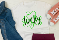 St. Patrick's Day "Lucky" Clover T-shirt