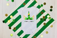 St. Patrick's Day Unicorn Infant Toddler Onesie or T-shirt