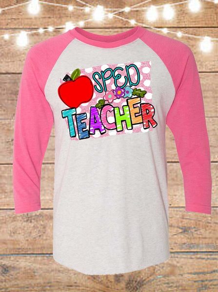SPED Teacher Raglan T-Shirt