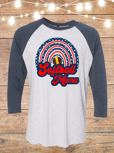 Softball Mama Raglan T-Shirt