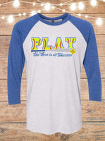 Softball Play Like There Is No Tomorrow Raglan T-Shirt
