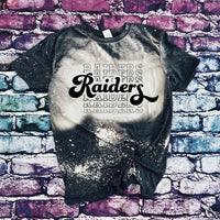 Southland Academy Raiders Echo Font Bleached T-Shirt