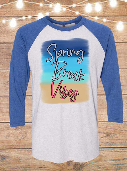 Spring Break Vibes Raglan T-Shirt