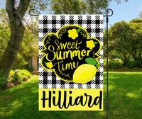 Sweet Summertime Lemon Garden Flag
