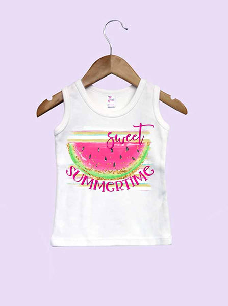 Sweet Summertime Watermelon Infant and Toddler Tank Top
