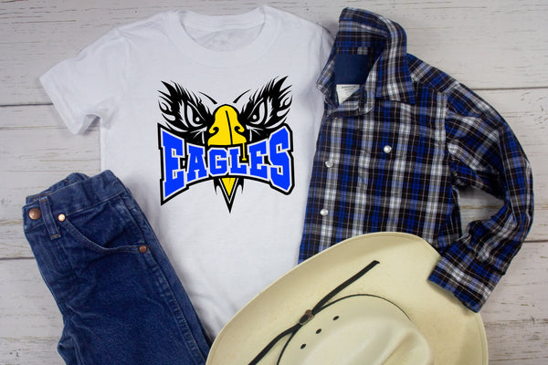 Terrell Academy Eagles Face Kids T-Shirt