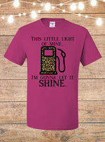 This Little Light Of Mine I'm Gonna Let It Shine Gas Tank T-Shirt