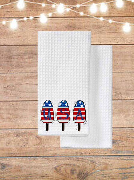 USA Popsicles Kitchen Towel