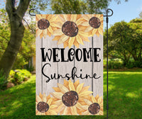 Welcome Sunshine Garden Flag