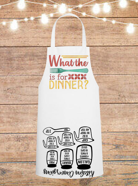 What The Fork Is For Dinner Cheat Sheet Apron