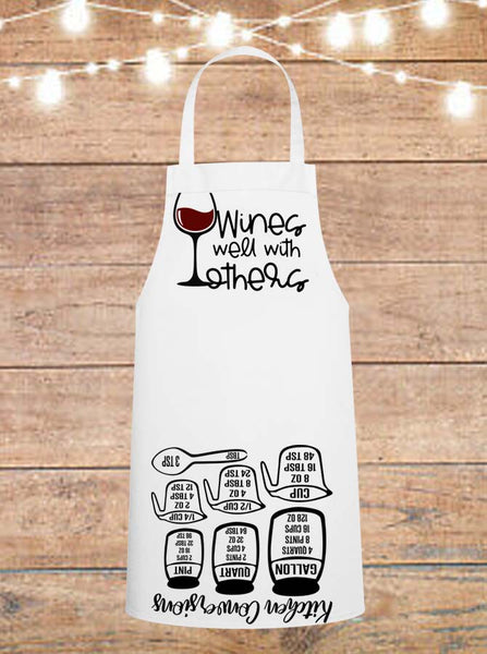 Wines Well With Others Cheat Sheet Apron